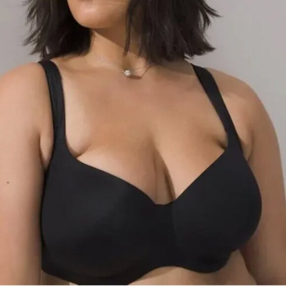 NWOT Stunning Support Balconette Bra Black 34G Smooth Solid Neutral SOMA Skims - Picture 1 of 5